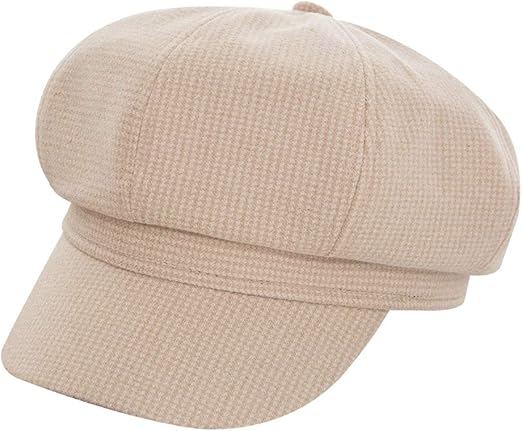 houndstooth cabbie hat