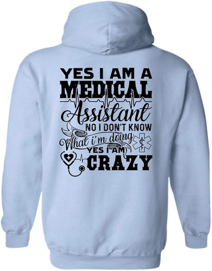 On Red Awesome Medical Assistant Cool Hoodie, Hooded Sweatshirt Design