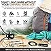 Ultimate Survival Fire Starter Paracord Necklace - Emergency Fishing Kit Adjustable 550 Paracord EDC & Bushcraft Gear with Ferro Rod & Scraper Waterproof Wilderness Lanyard for Camping (Fishing Kit)