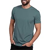 INTO THE AM Men's T-Shirts Soft Cotton Blend Crew Neck Tee S - 4XL Athletic Fit Plain & Logo Basic T-Shirt for Men