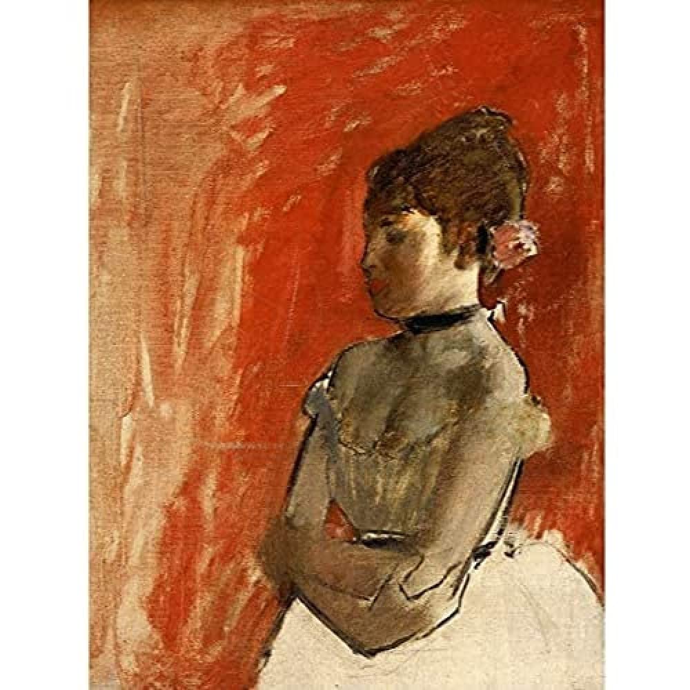 Edgar Degas Ballet Dancer With Arms Crossed Art Print Canvas Premium Wall Decor Poster Mural