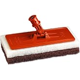 3M Doodlebug Floor Pad Holder, 9" x 3.75", Orange &ndash; Durable Plastic Holder for Cleaning Pads, Compatible with Standard Threaded Handles