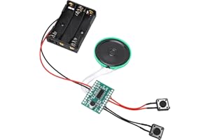 LiebeWH 30 Second Recordable Sound Module for Greeting Cards, Reusable Voice Recording Chip with Clear Output for Christmas B