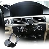CHEYA Aluminum Alloy Car Center Console Air Vent Mobile Phone Holder for BMW 3 Series E90 E92 2005-2012 Car Accessories (Black)