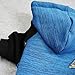 Fitwarm Pet Clothes Sweatshirts for Dog Coats Hooded Jackets, Blue, Medium