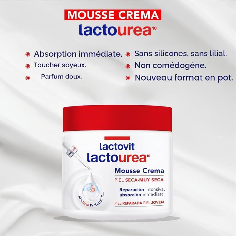 NOVA ENGEL Lacto-Urea Mousse Creme Cara & Cuerpo 400 Ml