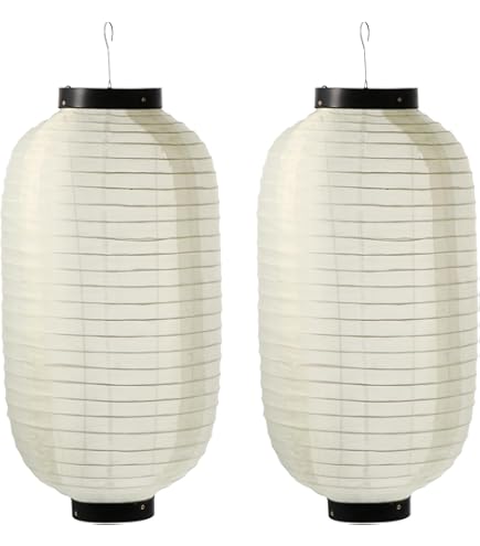 Amazon.com: Fall Decor White Paper Lanterns 2pcs Japanese Style