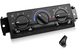 FOREBEN 599-218 A/C Heater Climate Control Module Panel Switch for 1999-2002 Chevy Silverado Suburban Avalanche Tahoe GMC Sierra Yukon XL, Front HAVC Control Replace 15054697 15054698 15753263 15753264,etc