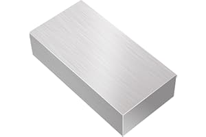 KSVZS Aluminum Bar 1"（25mm） X2（50mm）【1Pcs】 Aluminum Stock 4"（100mm） Long Solid Aluminum 6061 Flat Bar,CNC,Precision Machining