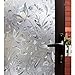 Tulip Decorative Window Film,No Glue Frosted Privacy Film,Stained Glass Door Film,Reflective Static Cling Heat Control Anti UV Window Decoration for Home and Office,35 inches by 78.7 inches