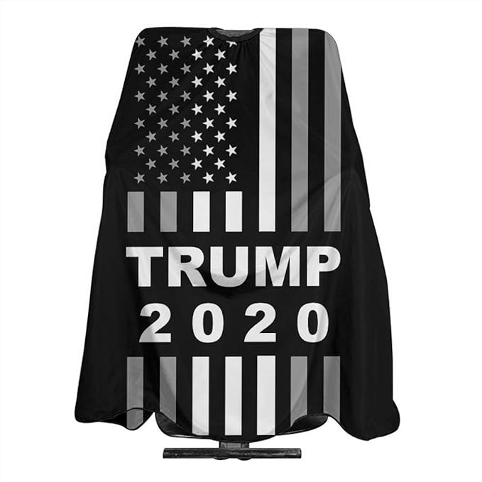 Amazon Com Trump 2020 Usa Flag Hair Salon Cape Haircut Apron Barber Cape Hair Cutting Gown Beauty