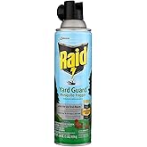 Raid Yard Guard Mosquito Fogger for Outdoor Yard Patio Deck and Garden Mosquito Control Aerosol Spray 16 Ounce (Pack of 12)