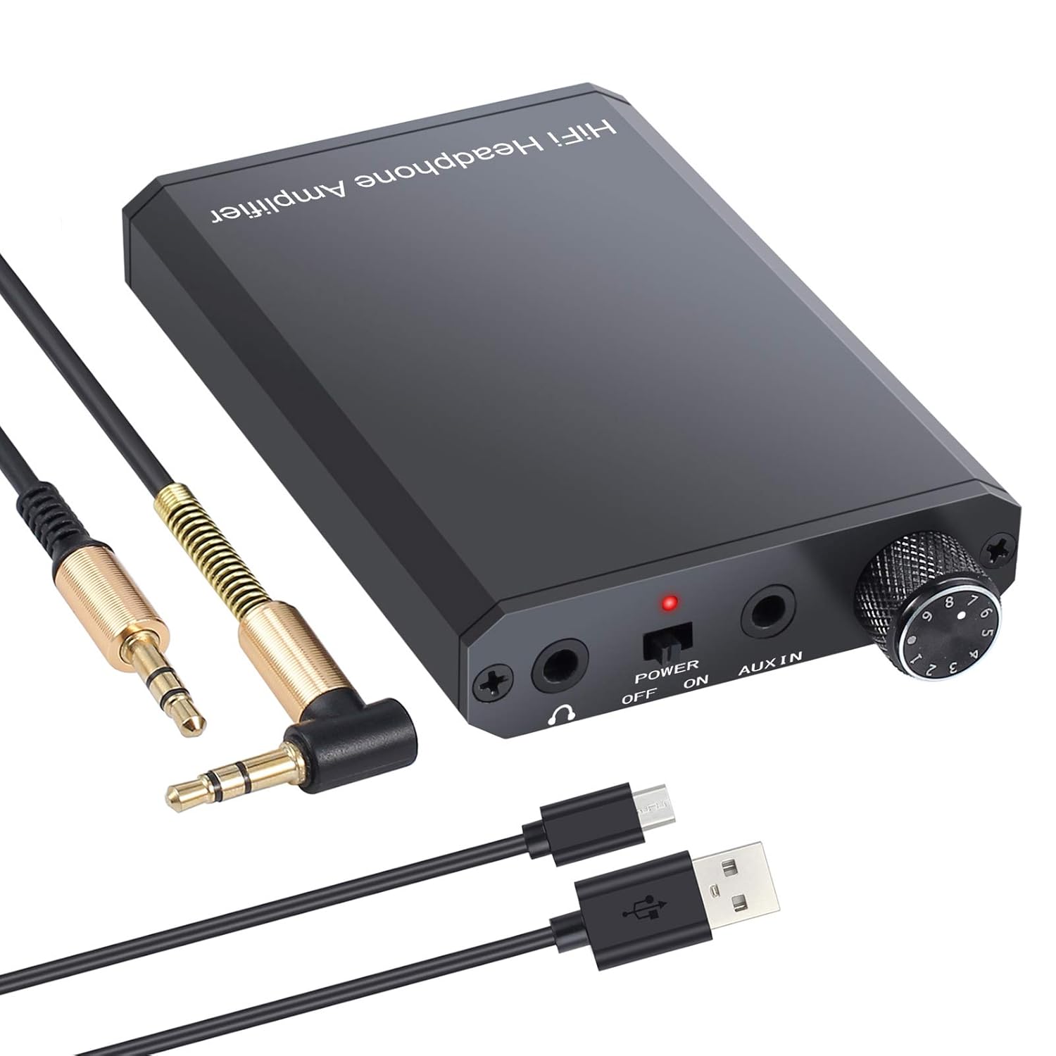 eSynic Amplificador de Auriculares Portátil HiFi 3.5mm Audio Jack con ...