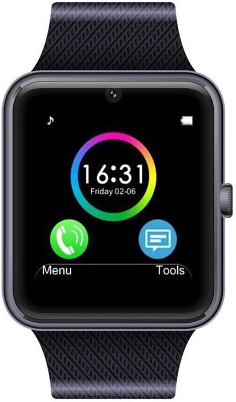 RaaawarHWWE Smart Watch Phone Phone Syc Support, Black