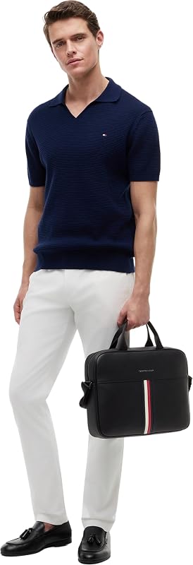 Maletín para portátil Hombre Metro con correa crossbody, Negro (Black), Talla Única