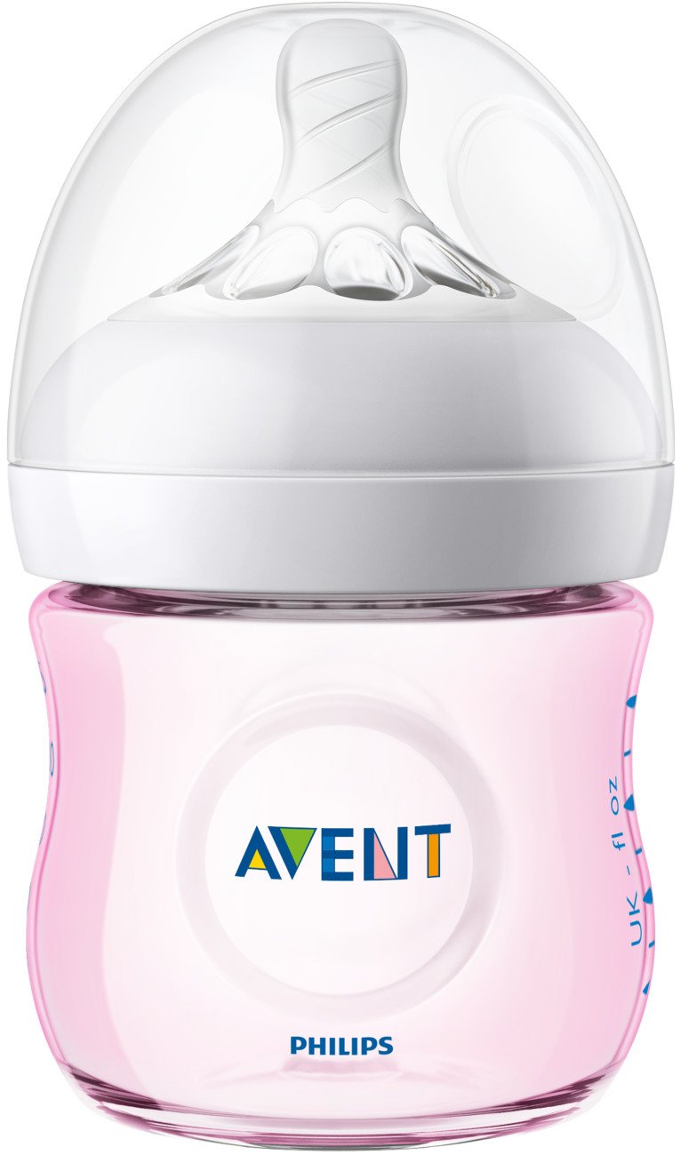 Philips Avent Natural Baby Bottle Pink Gift Set, SCD206/11 : Baby