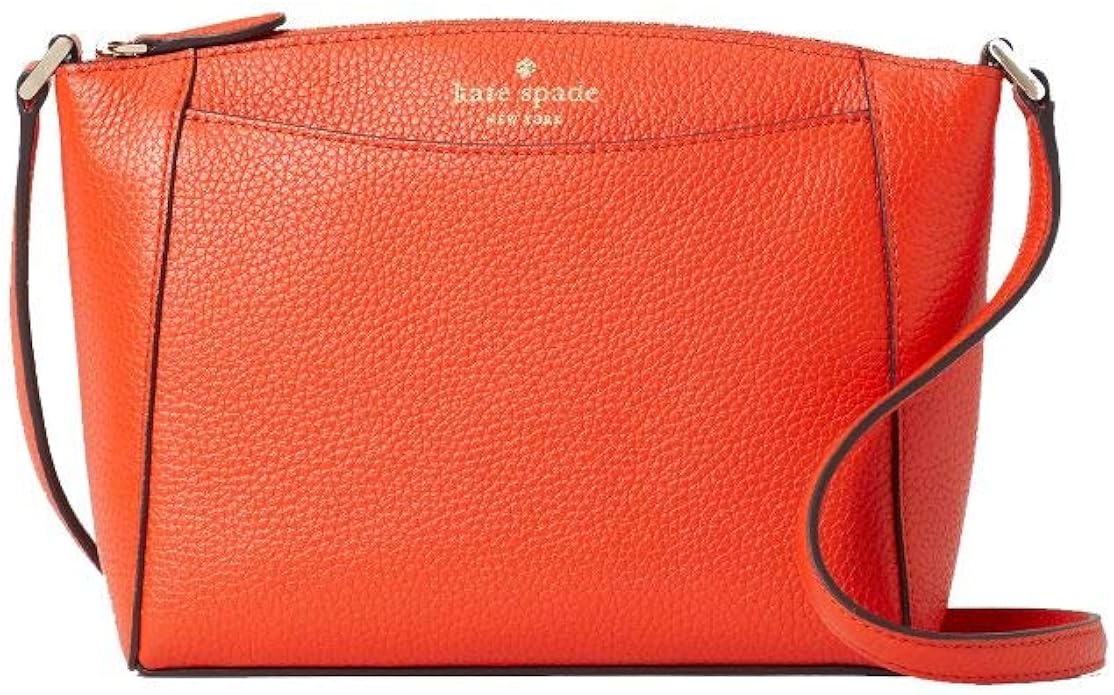 Kate Spade Monica Pebbled Leather Crossbody Bag Purse Handbag (TAMARILLO) Amazon.de Schuhe