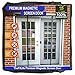 TheFitLife Double Door Magnetic Screen - Heavy Duty Mesh Curtain with Full Frame Hook & Loop Powerful Magnets, Snap Shut Automatically for Patio, Sliding Or Large Door (Fits Doors up to 60''x80'' Max)