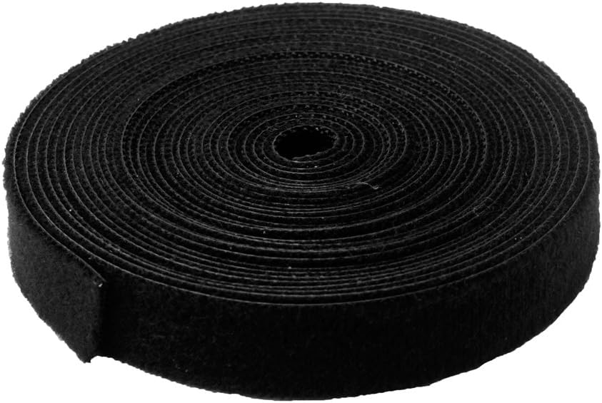 Huaha Cable Management Double Side Reusable Fastening Tape One Wrap Thin Ties (15 Feet X 3/5-inch)