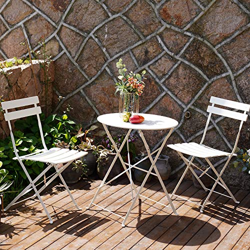 Grand patio Bistro Set 3 Piece Outdoor WeatherResistant Furniture Sets