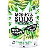 Molly's Suds Active Wear Laundry Detergent | Extra Strength Sport Laundry Powder, Stain Fighting for Performance Fabrics and Sensitive Skin | 120 Loads