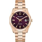 Classic Surveyor Automatic Rose Gold 39mm - Aubergine Purple on Bracelet