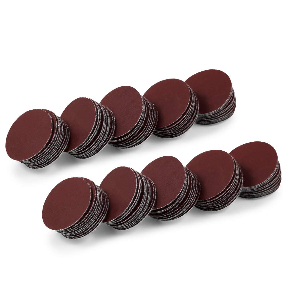 SPEEDWOX Sander Disc 100pc Sanding Hook and Loop Sandpaper 1000 Grit Sanding Discs 1 Inches Sandpaper for Wood Drill Grinder Rotary Tools No Hole