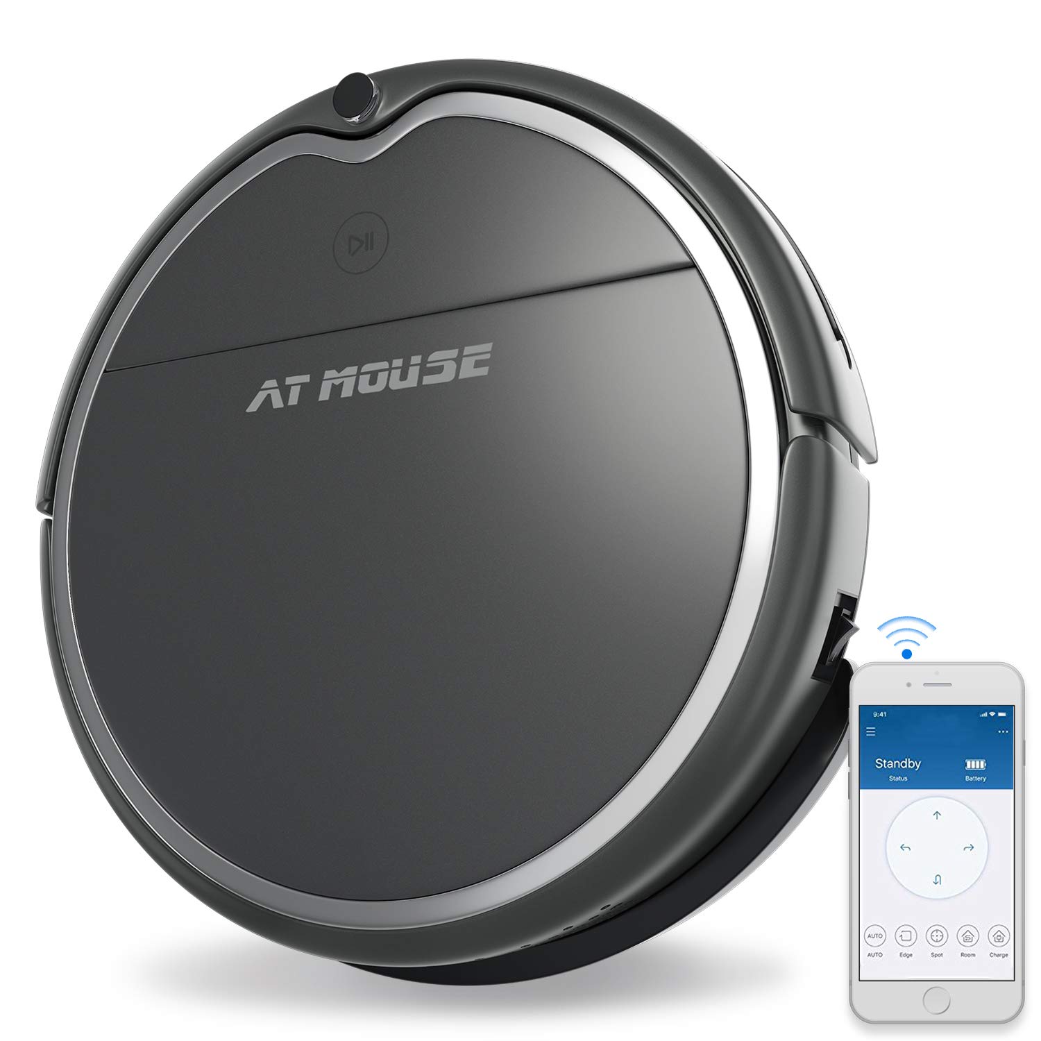 AT MOUSE Robot Vacuum Cleaner with Max Power Suction, Alexa