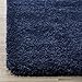 SAFAVIEH Milan Shag Collection Accent Rug - 3' x 5', Navy, Solid Design, Non-Shedding & Easy Care, 2-inch Thick Ideal for High Traffic Areas in Entryway, Living Room, Bedroom (SG180-7070)