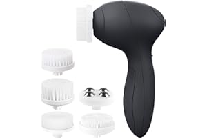 Facial Cleansing Brush Face Scrubber Exfoliating Cleaning Skin Care Cleanser Wash Women Girls Electric Beauty Powered Exfolia