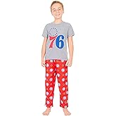 Ultra Game Youth NBA Official 2-Piece PJs Lounge Pants & Tee Set