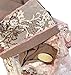 ShariRose Boho chic headscarf tichel headwear for women with pink floral lace wrap! Handmade (075)
