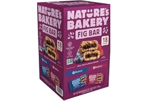 MOOCHI Nature's Bakery Fig Bar 18 Twin Packs 2 oz - Snack Bar, Variety Pack, Blueberry and Raspberry, Whole Wheat, Non-GMO. Kosher Certified, Vegan.