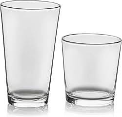 Libbey Flare Tumbler and Rocks Glasses Set, Stylish
