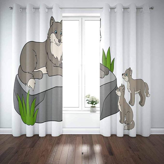 Cortinas para ventana de bahía, cortina de ventana para puerta