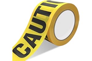 Marlaaiorg Caution Tape 3 Inch x 330 Ft Heavy Duty Safety Barrier Tape Weatherproof & Reusable for Construction Safety Zones Crime Scenes Reflective Halloween Decor Hazard Marking & Events