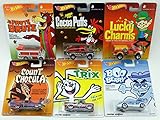 Hot Wheels Pop Culture General Mills Set of 6 - Trix, Lucky Charms, Count Chocula, Cocoa Puffs, Frute Brute & Boo Berry