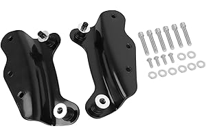 WORLDMOTOP 4 Point Docking Hardware Kit Quick Release Backrest Luggage Rack Mounting Kit Compatible with Harley Touring 2009-