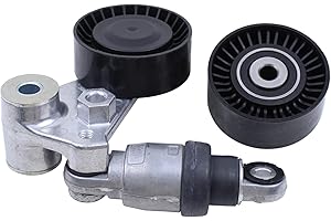 MOTOKU Accessory Drive Belt Tensioner and Pulley Assembly with Idle Pulley Kit for Hyundai Veracruz Sonata Palisade Azera for Kia Telluride Sorento Sedona K900 Cadenza Borrego Amanti