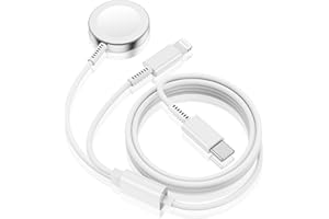 QZVOO Upgraded for Apple Watch Charger Cable USB C,[MFi Certified] Magnetic for iWatch Charging Cable 6ft, Type C 2-in-1 for iWatch Charging Cord for Apple Watch Series Ultra 9 8 7 6 5 4 3 SE & iPhone 14/13