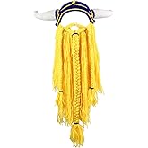 YEKEYI Big Horn Viking Hat Beanie Beard Viking Knit Hat Barbarian Funny Ski Cap Funny halloween hat christmas hat