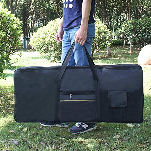 Eine-shop Electronic Keyboard Bag 61-Key 54-Key Dual Zipper with Extra Pockets for Music Students or Instrument Enthusiast