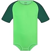 Landofgenie Men Short Sleeve Romper Pajama Bodysuit One Piece Crotch Snap Onesie