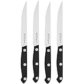 HENCKELS Prime Razor-Sharp Steak Knife Set of 4, German Engineered Informed by 100+ Years of Mastery,Black