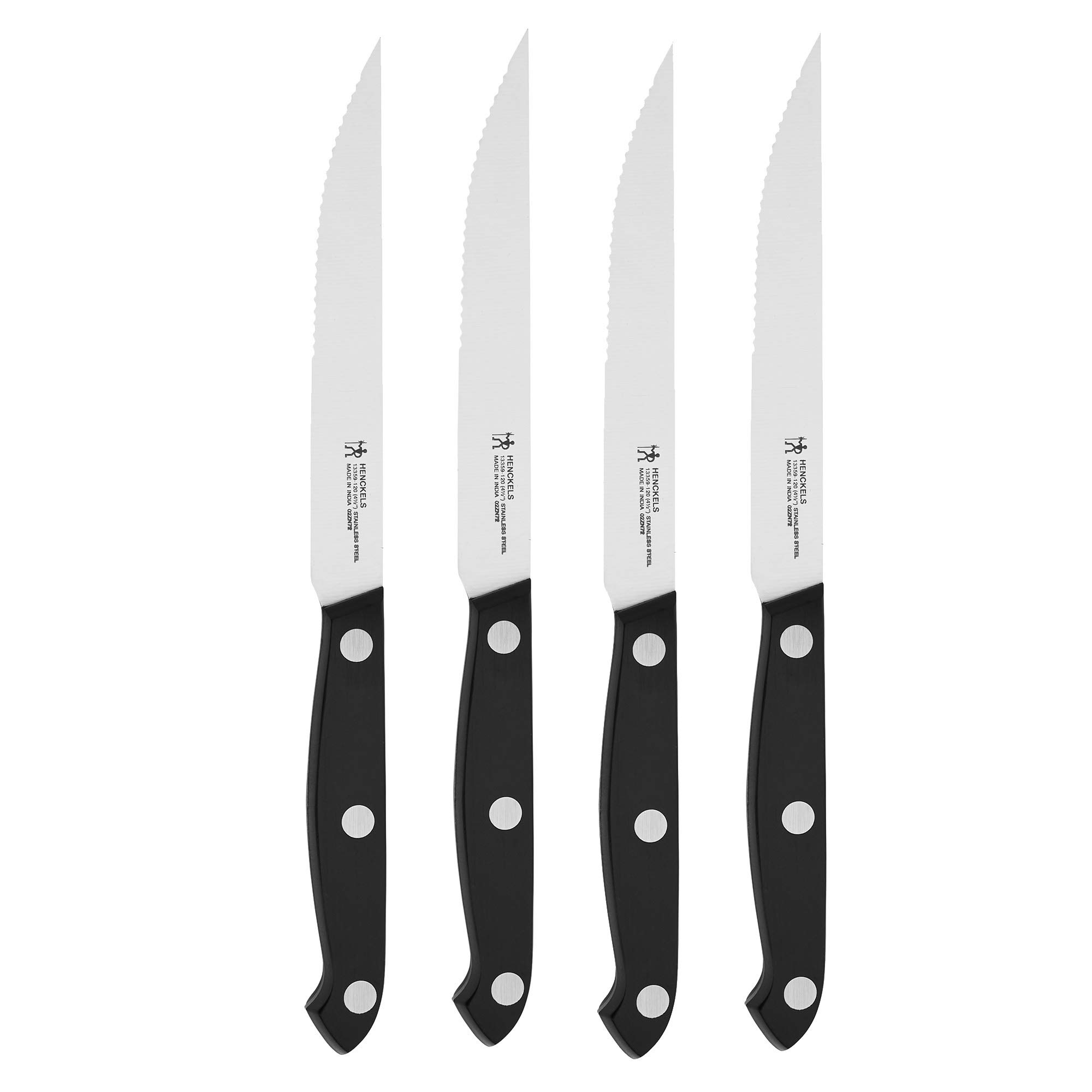 Photo 1 of HENCKELS Prime Razor-Sharp Steak Knife Set of 4, German Engineered Informed by 100+ Years of Mastery,Black