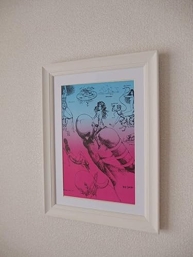 Amazon 宇野亜喜良 家畜人ヤプー イラスト 額装品 沼正三 額入り 雑誌掲載印刷イラスト 希少 インテリアに 贈り物にも アニメ 萌えグッズ 通販