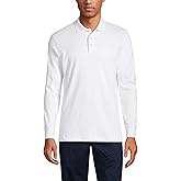 Lands' End School Uniform Men's Long Sleeve Interlock Polo Shirt