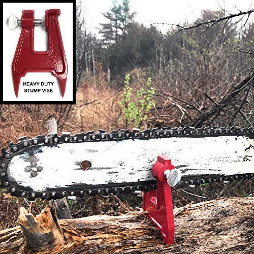Cataumet Logger Stump Vise Filing Kit Includes 3 Round Chainsaw Chain