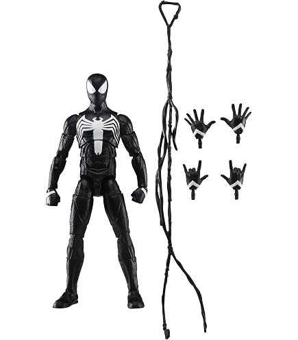 Marvel Ultimate Titan Hero Series - Action Figure Spider-Man In Tuta Nera - 30,5 Cm