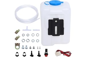 Wadoy Universal Windshield Washer Pump Reservoir Kit 99300 Fluid Reservoir Tank Bottle with Pump